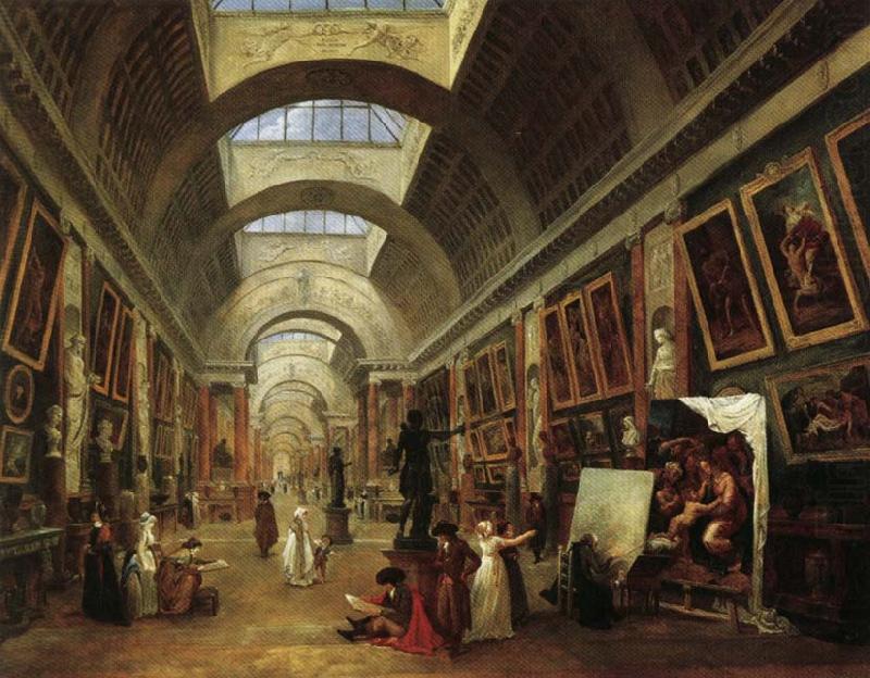 View of the  Grande Galerie, ROBERT, Hubert